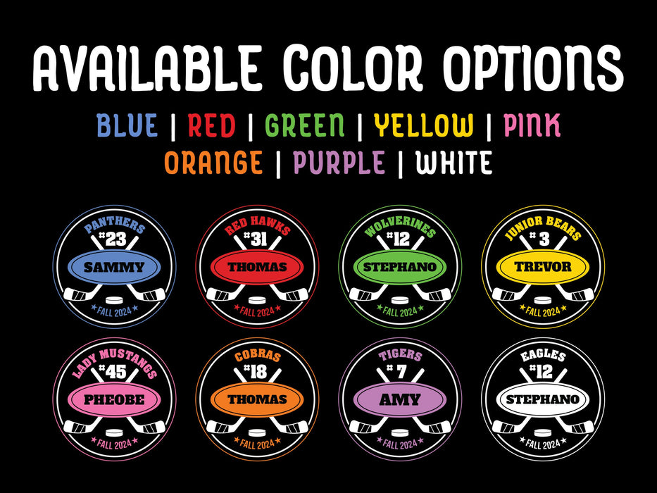 available colors come in blue, red, green, yellow, pink, orange, purple, white