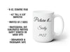 15 oz. ceramic mug 4.5 tall x 3.25 diameter printed on 2 sides professional dye sublimated printing (wont scratch or wash off!) dishwasher and microwave safe