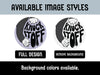 Available image styles include full design and remove background. Background colors available.