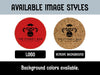 Available image styles include logo and remove background. Background colors available.