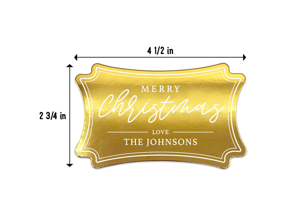 Size of tag measures 4 1/2 in by 2 3/4 in