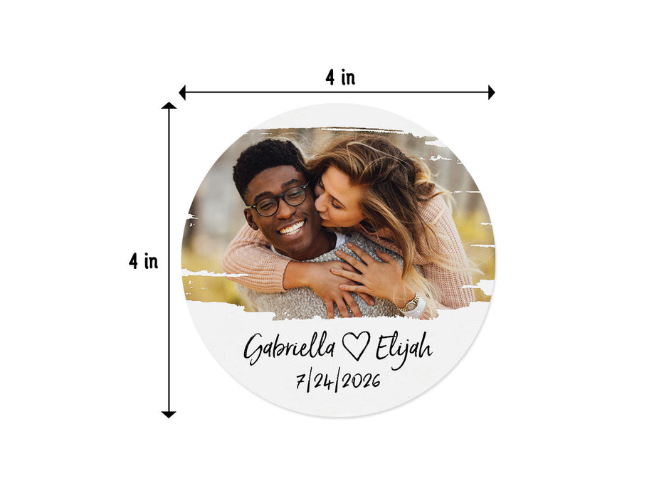 Single coaster with size measurements. 4 inch width and 4 inch height.