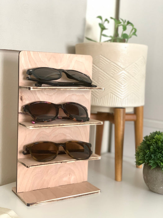 Birch Wood Glasses Stand