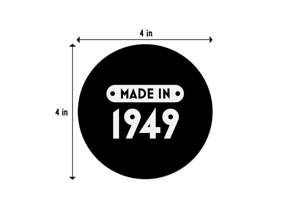 Single coaster with size measurements. 4 inch width and 4 inch height.