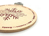 wooden ornament Christmas cookie tray with a snowflake design that says Lewandowski and Milk and Cookies for Santa