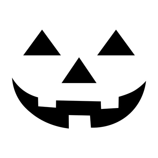 happy pumpkin face silhouette