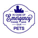 in case of emergency blue pet sticker