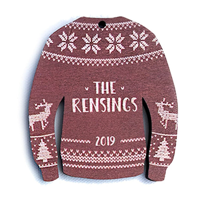 Personalized christmas sweater best sale