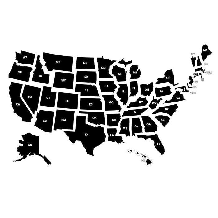 Map of the United States of America