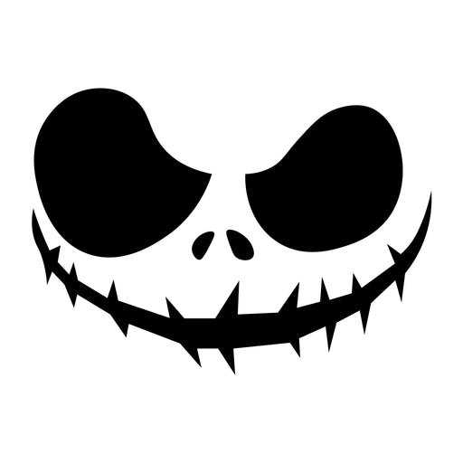 skeleton pumpkin face silhouette