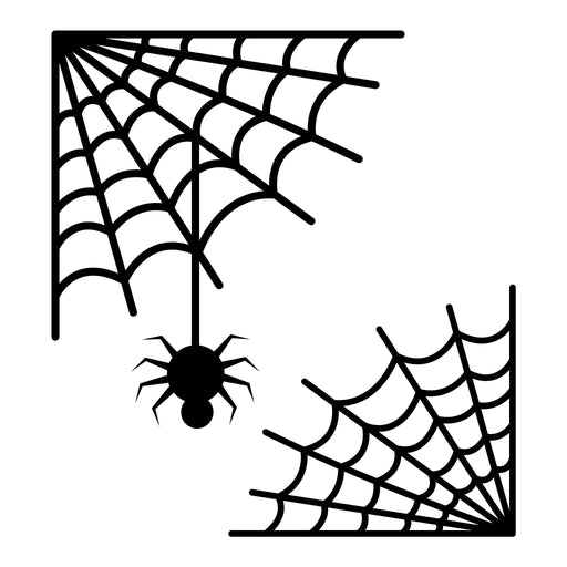 spider web vinyl sticker silhouette